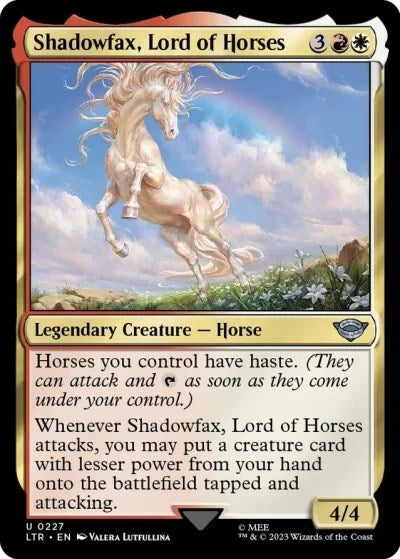 Shadowfax Lord of Horses (LTR) #227 Uncommon (Lightly Played) Universes Beyond: The Lord of the Rings: Tales of Middle-earth Magic: 2023