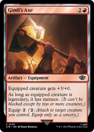 Gimlis Axe (LTR) #130 Common (Lightly Played) Universes Beyond: The Lord of the Rings: Tales of Middle-earth Magic: The Gathering: 2023