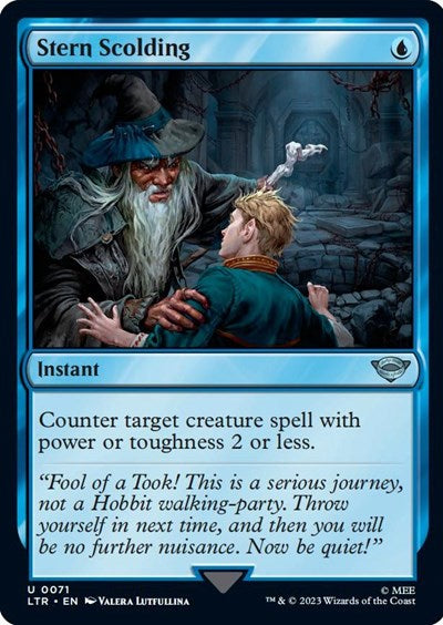 2023 Magic: Universes Beyond: The Lord of the Rings: Tales of Middle-earth (LTR) - Stern Scolding (#71, Uncommon) (Lightly Played)