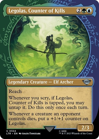 Legolas Counter of Kills Showcase (LTR) #324 Uncommon (Lightly Played) Universes Beyond: The Lord of the Rings: Tales of Middle-earth Magic: The Gathering: 2023