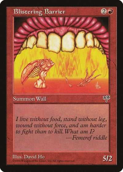 Blistering Barrier (MIR) #159 Common (Lightly Played) Mirage Magic: 1996