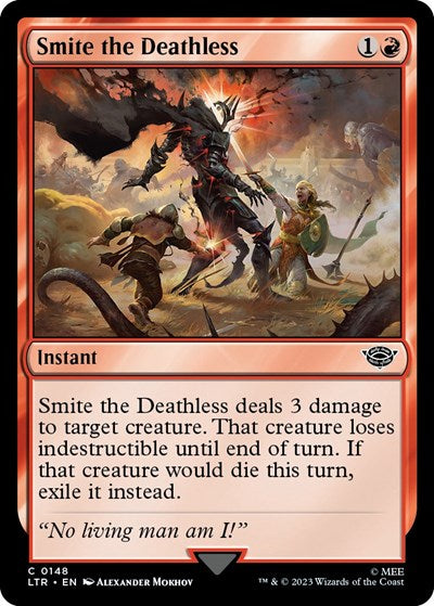 Smite the Deathless (LTR) #148 Common (Lightly Played) Universes Beyond: The Lord of the Rings: Tales of Middle-earth Magic: 2023
