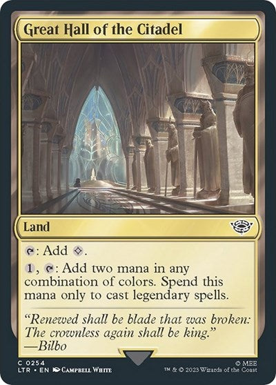 Great Hall of the Citadel (LTR) #254 Common (Lightly Played) Universes Beyond: The Lord of the Rings: Tales of Middle-earth Magic: 2023