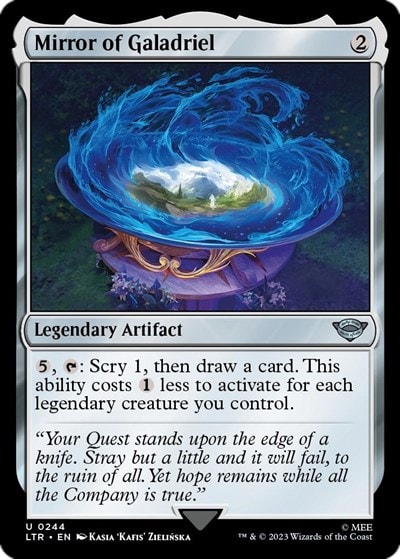 Mirror of Galadriel (LTR) #244 Uncommon (Lightly Played) Universes Beyond: The Lord of the Rings: Tales of Middle-earth Magic: The Gathering: 2023