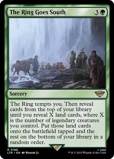 The Ring Goes South (LTR) #186 Rare Universes Beyond: The Lord of the Rings: Tales of Middle-earth Magic: The Gathering: 2023