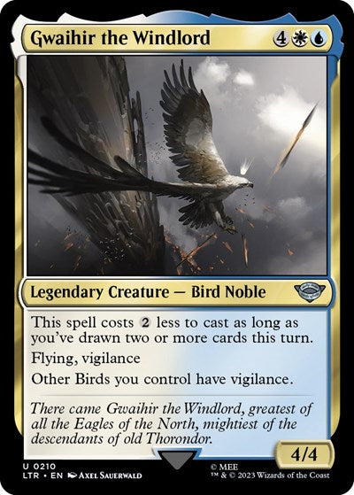 Gwaihir the Windlord (LTR) #210 Uncommon (Lightly Played) Universes Beyond: The Lord of the Rings: Tales of Middle-earth Magic: The Gathering: 2023
