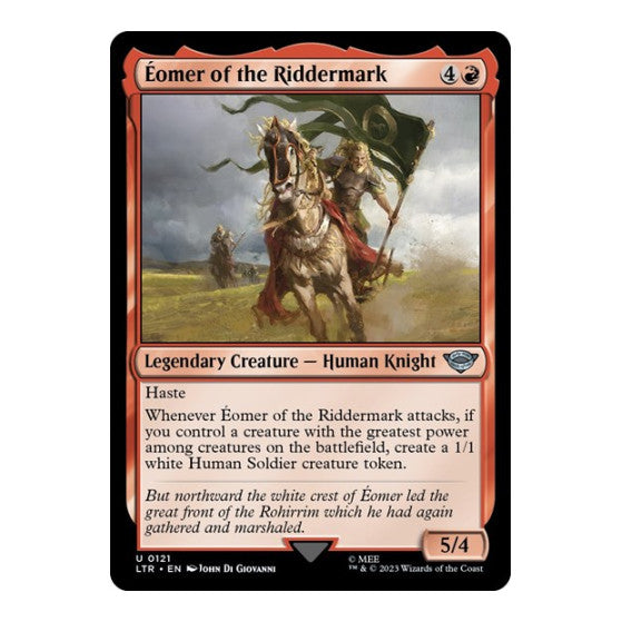 Eomer of the Riddermark (LTR) #121 Uncommon (Lightly Played) Universes Beyond: The Lord of the Rings: Tales of Middle-earth Magic: The Gathering: 2023