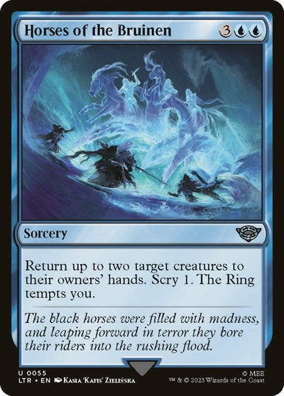 Horses of the Bruinen (LTR) #55 Uncommon (Lightly Played) Universes Beyond: The Lord of the Rings: Tales of Middle-earth Magic: The Gathering: 2023