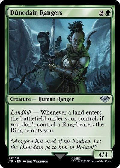Dunedain Rangers (LTR) #159 Uncommon (Lightly Played) Universes Beyond: The Lord of the Rings: Tales of Middle-earth Magic: The Gathering: 2023