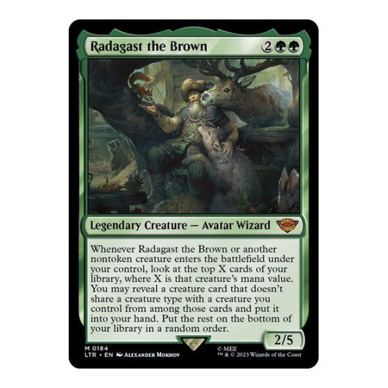 Radagast the Brown (LTR) #184 Mythic Rare (Near Mint) Universes Beyond: The Lord of the Rings: Tales of Middle-earth Magic: The Gathering: 2023