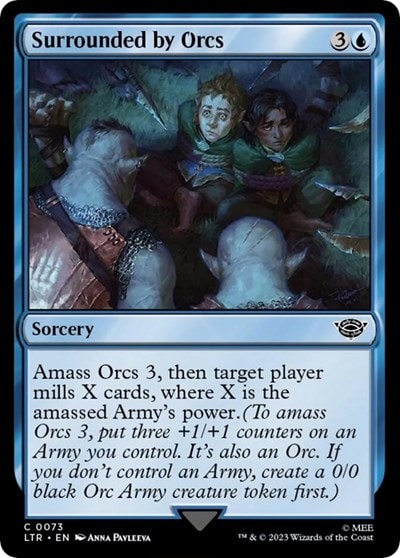 Surrounded by Orcs (LTR) #73 Common Universes Beyond: The Lord of the Rings: Tales of Middle-earth Magic: The Gathering: 2023