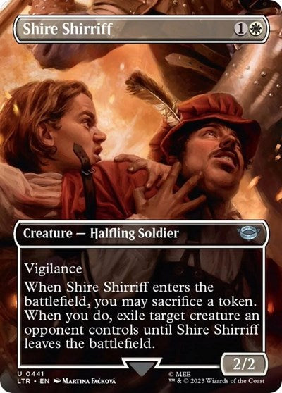 Shire Shirriff Borderless (LTR) #441 Uncommon (Lightly Played) Universes Beyond: The Lord of the Rings: Tales of Middle-earth Magic: 2023