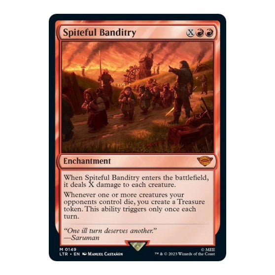 Spiteful Banditry (LTR) #149 Mythic Rare (Lightly Played) Universes Beyond: The Lord of the Rings: Tales of Middle-earth Magic: The Gathering: 2023