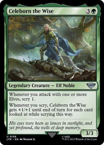 Celeborn the Wise (LTR) #156 Uncommon (Lightly Played) Universes Beyond: The Lord of the Rings: Tales of Middle-earth Magic: The Gathering: 2023