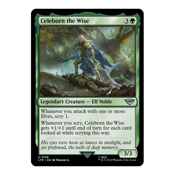 Celeborn the Wise (LTR) #156 Uncommon (Lightly Played) Universes Beyond: The Lord of the Rings: Tales of Middle-earth Magic: The Gathering: 2023