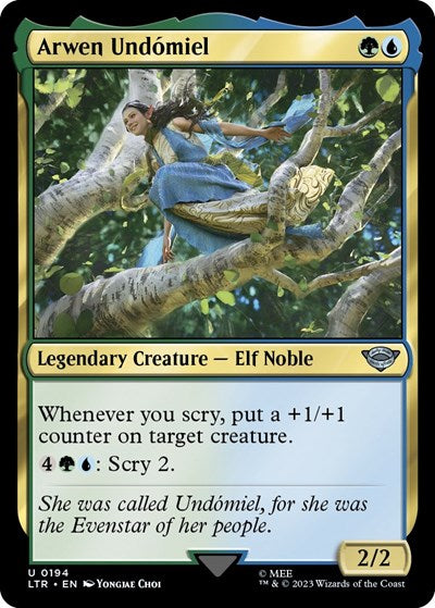 Arwen Undomiel (LTR) #194 Uncommon (Lightly Played) Universes Beyond: The Lord of the Rings: Tales of Middle-earth Magic: The Gathering: 2023