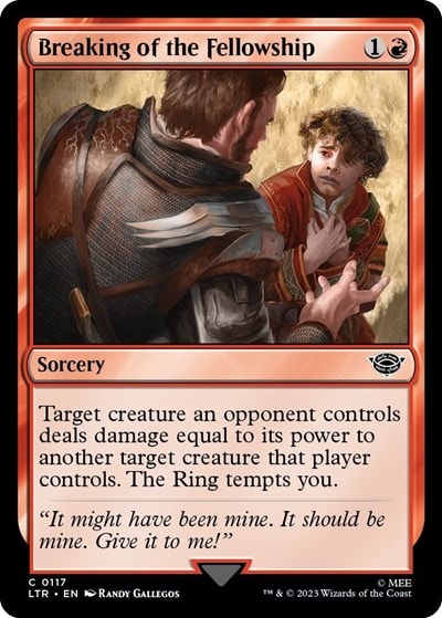 Breaking of the Fellowship (LTR) #117 Common (Lightly Played) Universes Beyond: The Lord of the Rings: Tales of Middle-earth Magic: The Gathering: 2023