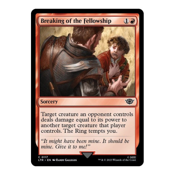 Breaking of the Fellowship (LTR) #117 Common (Lightly Played) Universes Beyond: The Lord of the Rings: Tales of Middle-earth Magic: The Gathering: 2023