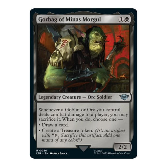 Gorbag of Minas Morgul (LTR) #86 Uncommon Universes Beyond: The Lord of the Rings: Tales of Middle-earth Magic: The Gathering: 2023