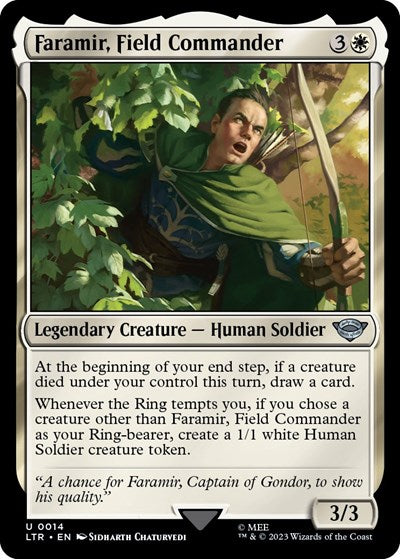 Faramir Field Commander (LTR) #14 Uncommon (Lightly Played) Universes Beyond: The Lord of the Rings: Tales of Middle-earth Magic: 2023