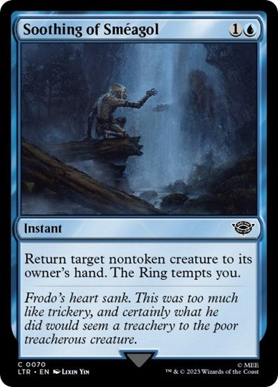 Soothing of Smeagol (LTR) #70 Common (Lightly Played) Universes Beyond: The Lord of the Rings: Tales of Middle-earth Magic: The Gathering: 2023
