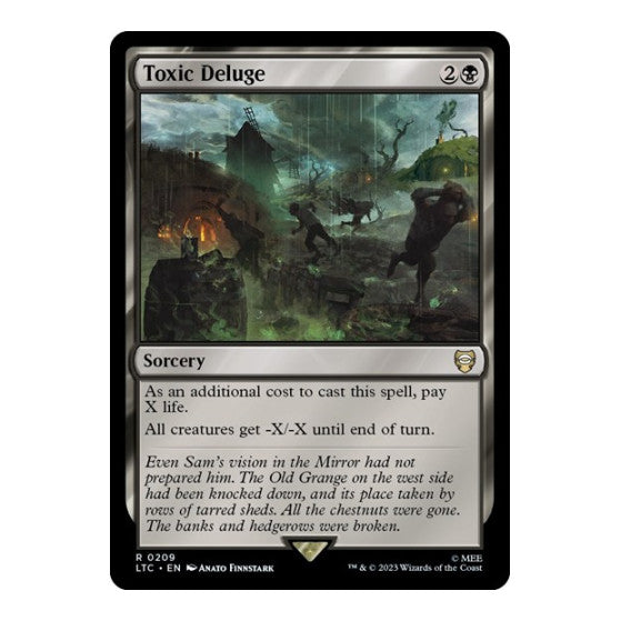 Toxic Deluge (LTC) #209 Rare (Lightly Played) Commander: The Lord of the Rings: Tales of Middle-earth Magic: The Gathering: 2023