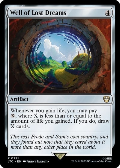 Well of Lost Dreams (LTC) #291 Rare (Lightly Played) Commander: The Lord of the Rings: Tales of Middle-earth Magic: The Gathering: 2023