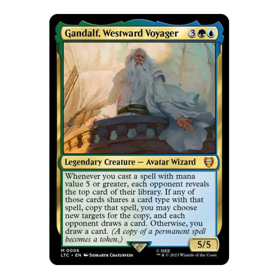 Gandalf Westward Voyager (LTC) #6 Mythic Rare Commander: The Lord of the Rings: Tales of Middle-earth Magic: The Gathering: 2023