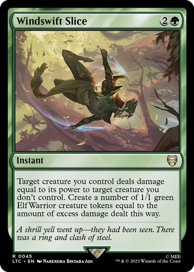 Windswift Slice (LTC) #45 Rare (Lightly Played) Commander: The Lord of the Rings: Tales of Middle-earth Magic: The Gathering: 2023