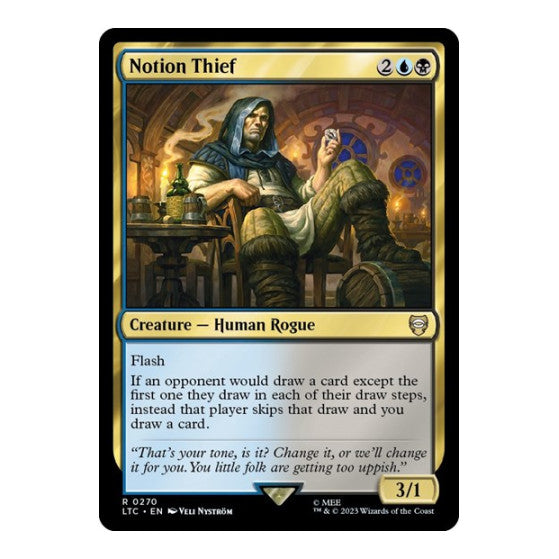 Notion Thief (LTC) #270 Rare (Near Mint) Commander: The Lord of the Rings: Tales of Middle-earth Magic: The Gathering: 2023