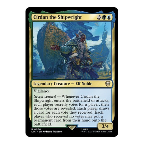 Cirdan the Shipwright (LTC) #50 Rare (Lightly Played) Commander: The Lord of the Rings: Tales of Middle-earth Magic: The Gathering: 2023