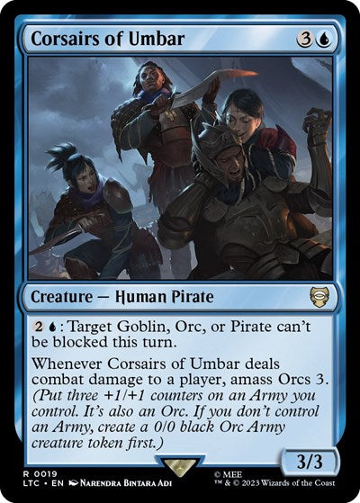 Corsairs of Umbar (LTC) #19 Rare (Lightly Played) Commander: The Lord of the Rings: Tales of Middle-earth Magic: The Gathering: 2023