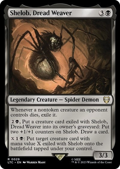 Shelob Dread Weaver (LTC) #29 Rare (Lightly Played) Commander: The Lord of the Rings: Tales of Middle-earth Magic: The Gathering: 2023