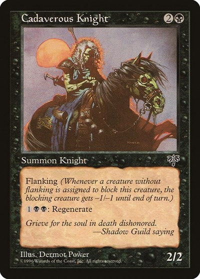Cadaverous Knight (MIR) #110 Common (Lightly Played) Mirage Magic: The Gathering: 1996