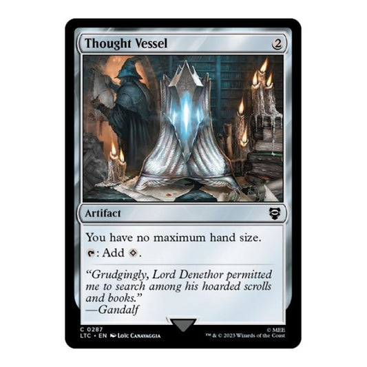 Thought Vessel (LTC) #287 Common (Lightly Played) Commander: The Lord of the Rings: Tales of Middle-earth Magic: The Gathering: 2023
