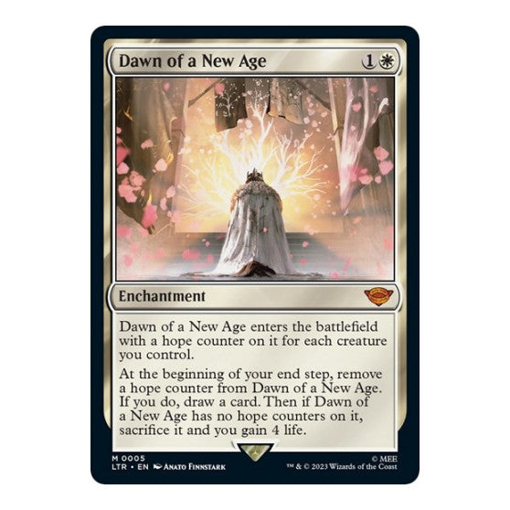 Dawn of a New Age (LTR) #5 Mythic Rare (Lightly Played) Universes Beyond: The Lord of the Rings: Tales of Middle-earth Magic: The Gathering: 2023