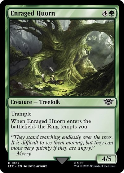 Enraged Huorn (LTR) #162 Common (Lightly Played) Universes Beyond: The Lord of the Rings: Tales of Middle-earth Magic: The Gathering: 2023