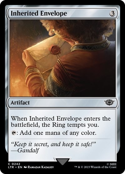 Inherited Envelope (LTR) #242 Common Universes Beyond: The Lord of the Rings: Tales of Middle-earth Magic: The Gathering: 2023
