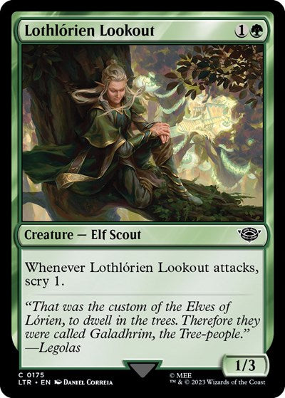 Lothlorien Lookout (LTR) #175 Common (Lightly Played) Universes Beyond: The Lord of the Rings: Tales of Middle-earth Magic: 2023