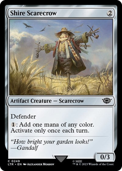 Shire Scarecrow (LTR) #249 Common (Foil Lightly Played) Universes Beyond: The Lord of the Rings: Tales of Middle-earth Magic: The Gathering: 2023