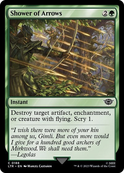 Shower of Arrows (LTR) #188 Common Universes Beyond: The Lord of the Rings: Tales of Middle-earth Magic: The Gathering: 2023