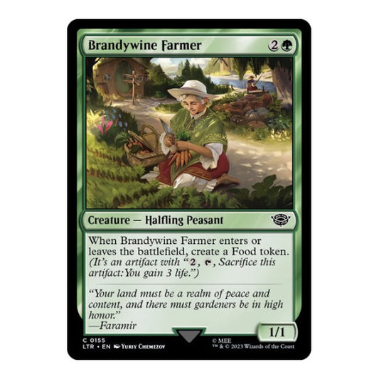 Brandywine Farmer (LTR) #155 Common (Lightly Played) Universes Beyond: The Lord of the Rings: Tales of Middle-earth Magic: The Gathering: 2023