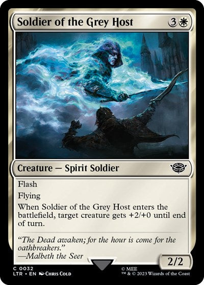 Soldier of the Grey Host (LTR) #32 Common (Foil Lightly Played) Universes Beyond: The Lord of the Rings: Tales of Middle-earth Magic: The Gathering: 2023