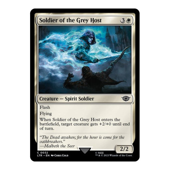 Soldier of the Grey Host (LTR) #32 Common Universes Beyond: The Lord of the Rings: Tales of Middle-earth Magic: The Gathering: 2023