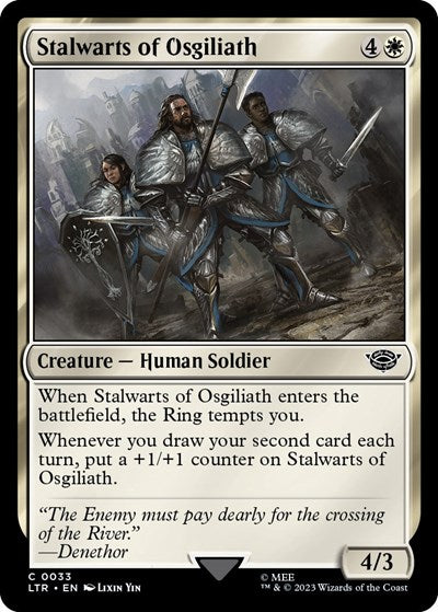 Stalwarts of Osgiliath (LTR) #33 Common Universes Beyond: The Lord of the Rings: Tales of Middle-earth Magic: The Gathering: 2023