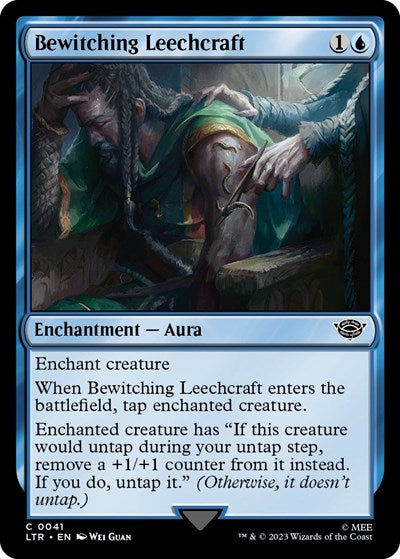 Bewitching Leechcraft (LTR) #41 Common (Lightly Played) Universes Beyond: The Lord of the Rings: Tales of Middle-earth Magic: The Gathering: 2023