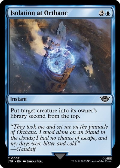 Isolation at Orthanc (LTR) #57 Common Universes Beyond: The Lord of the Rings: Tales of Middle-earth Magic: The Gathering: 2023