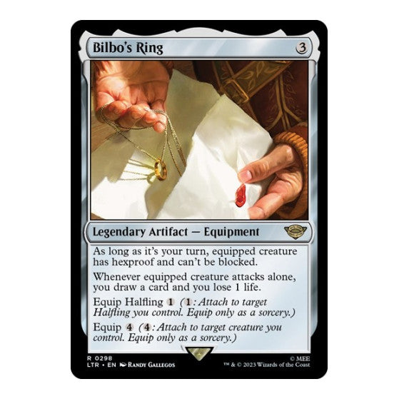 Bilbos Ring (LTR) #298 Rare (Lightly Played) Universes Beyond: The Lord of the Rings: Tales of Middle-earth Magic: The Gathering: 2023