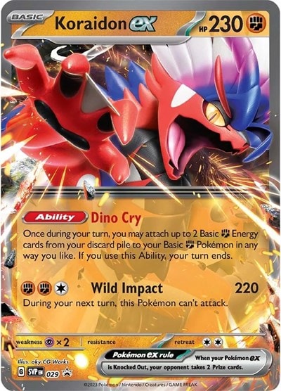 Koraidon ex - 029 (SVP) #029 Promo (Holofoil Near Mint) SV: Scarlet & Violet Promo Cards Pokemon: 2023