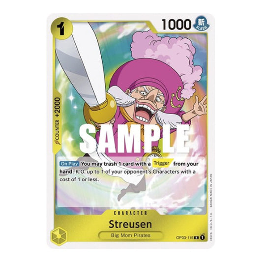Streusen (OP03) #OP03-115 Rare Pillars of Strength One Piece Card Game: 2023
